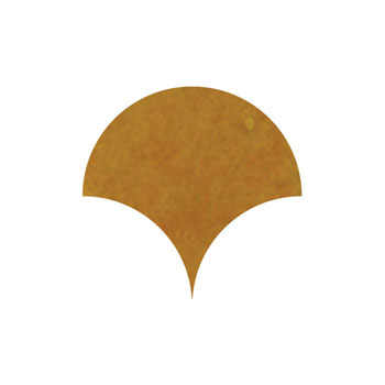 Mosaic House Moroccan tile Fleurs Loose 8 Ochre  solid zellige, mosaic, zellij, loose, size, glaze 